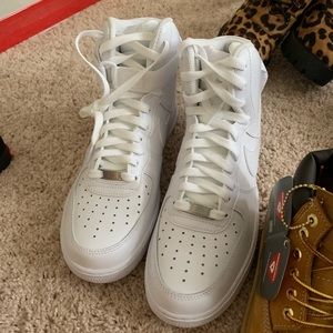 Size 10.5 HighTop White Air forces